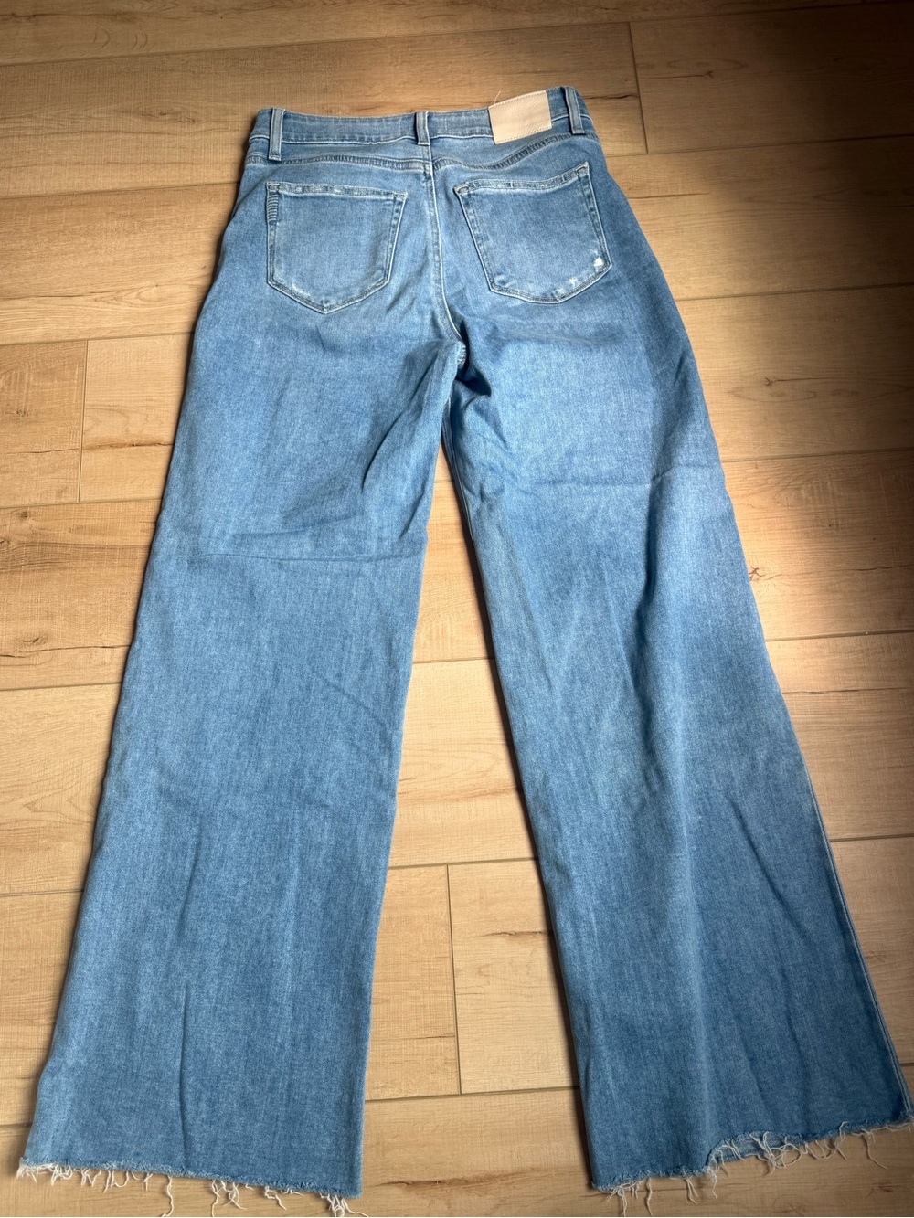 PAIGE Light Blue Wide-Leg Jeans - Picture 2 of 3